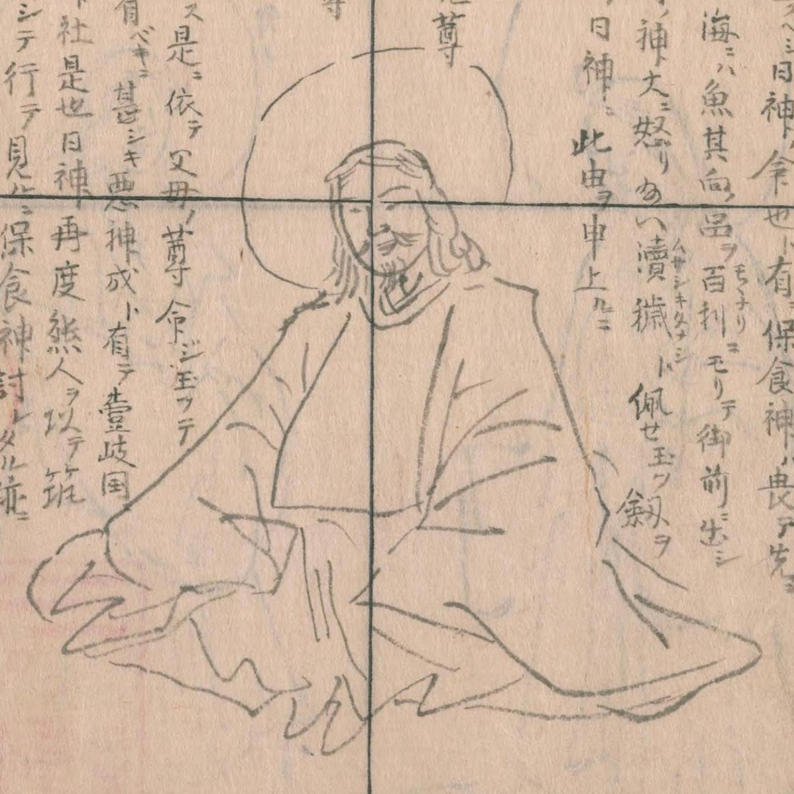 『神仏図會』に描かれた月読命